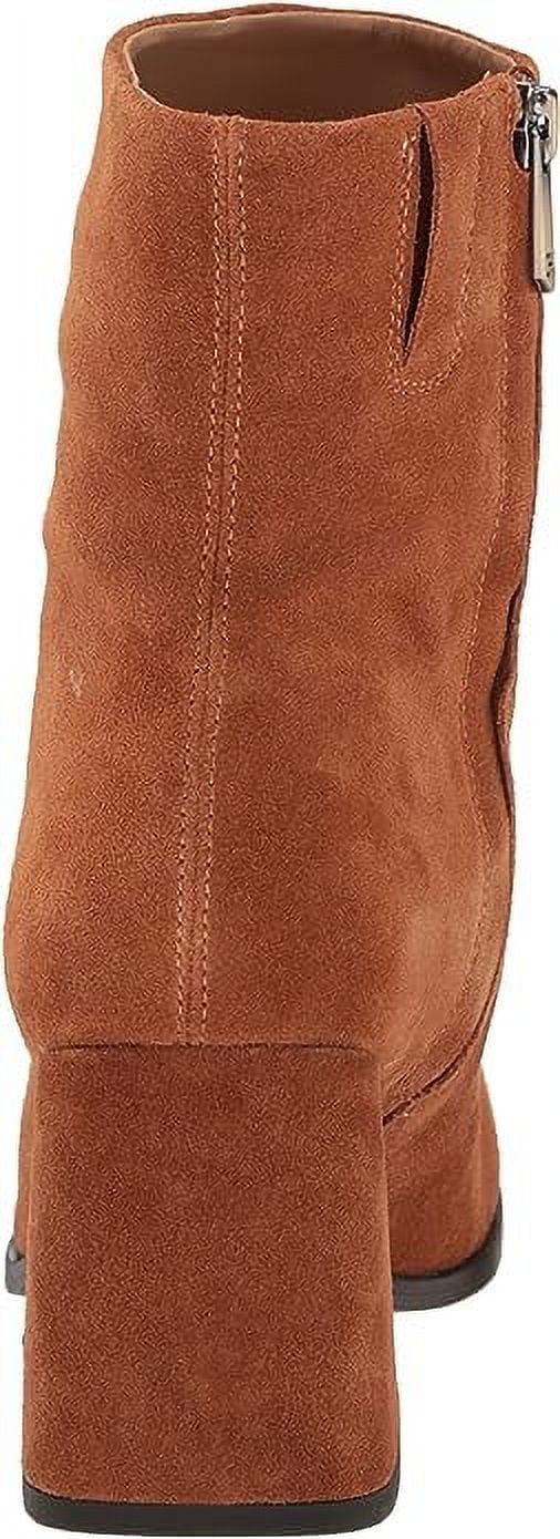Frontier Brown Leather Block Heel Boots K8555