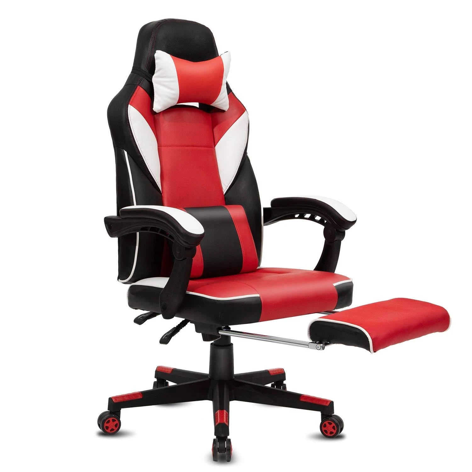 Black Ergonomic Swivel Office Chair with Footrest and Headrest S148096