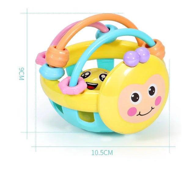 Rattle Ball Sensory Teether Toy Silicone Non-Toxic BPA Free Baby Educational Toy L834