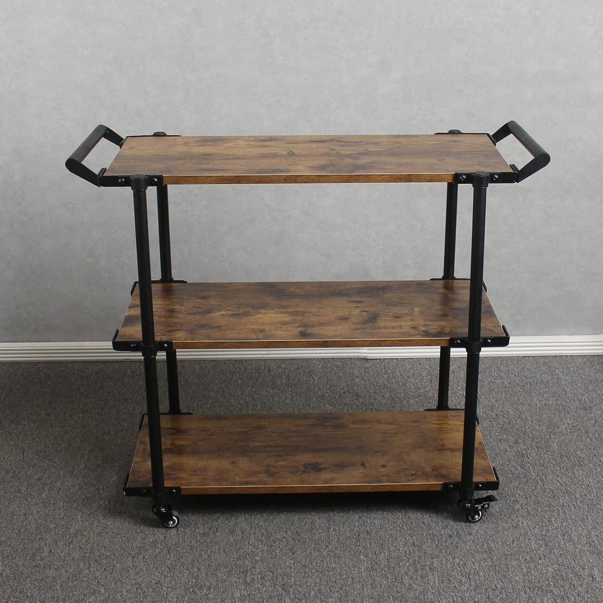 3-Layer Bar Serving Cart on Wheels Q717058