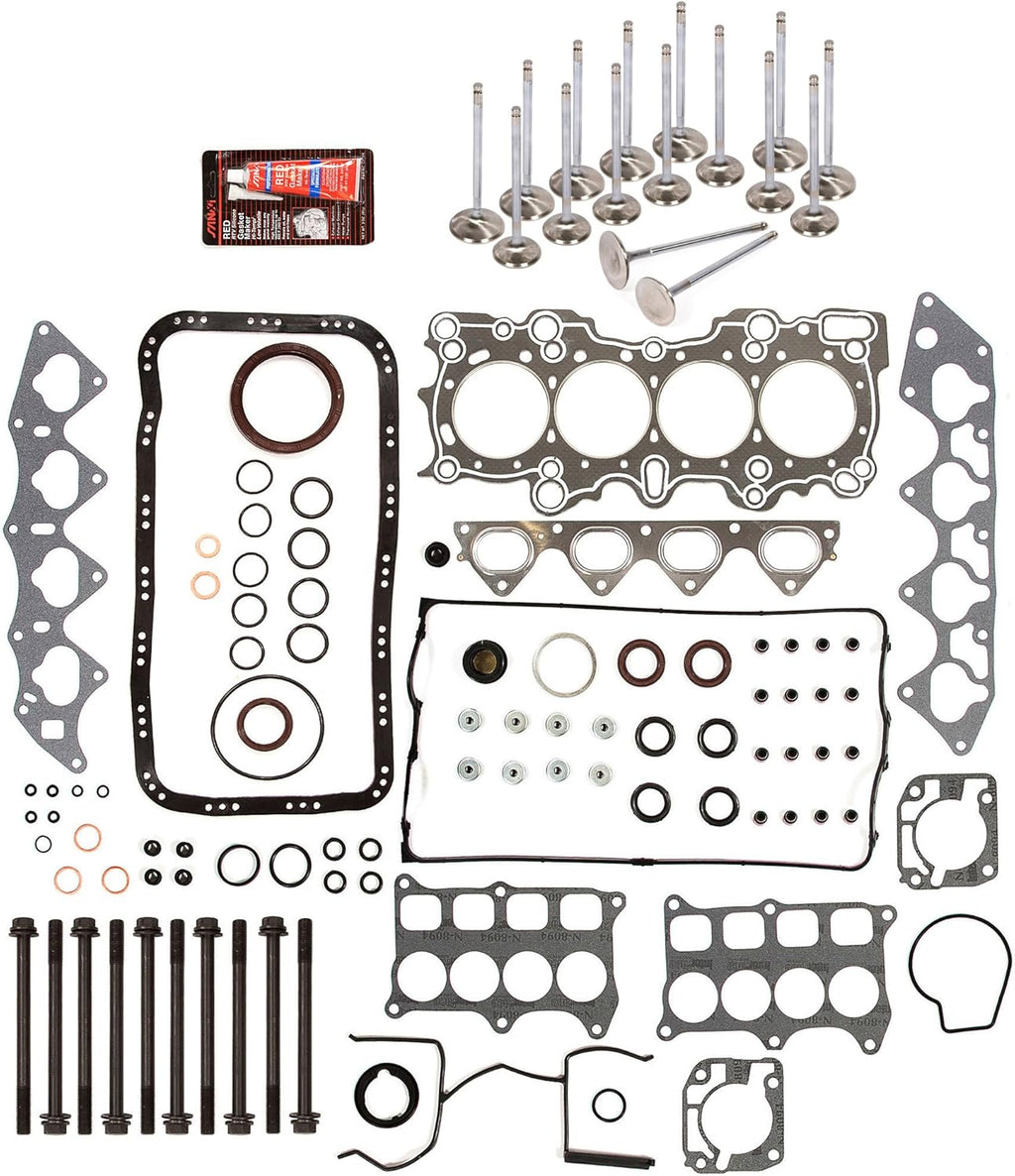 Full Gasket Set with Head Bolts Intake Exhaust Valves H696