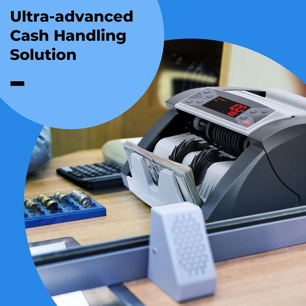 Money Counter Machine with UV/MG/IR/DD Counterfeit Detection A2568