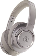Gray Brown Bluetooth Wireless Over-Ear Headphones with Mic P2027