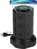 Gold 2 Pc Power Strip Tower with 12 AC Outlets and 6 USB Ports O8223
