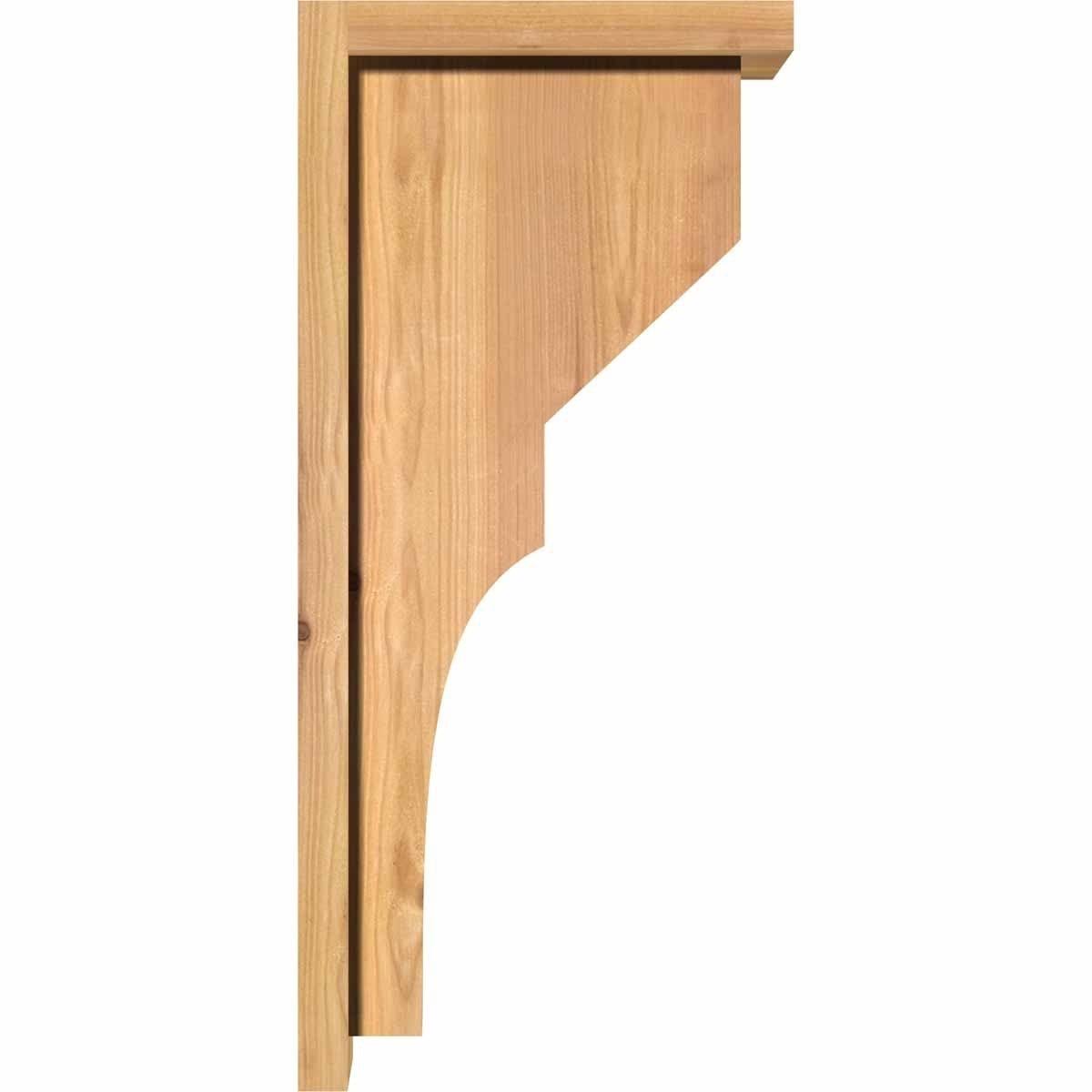 Monterey Smooth Corbel with Backplate, Western Red Cedar F30638