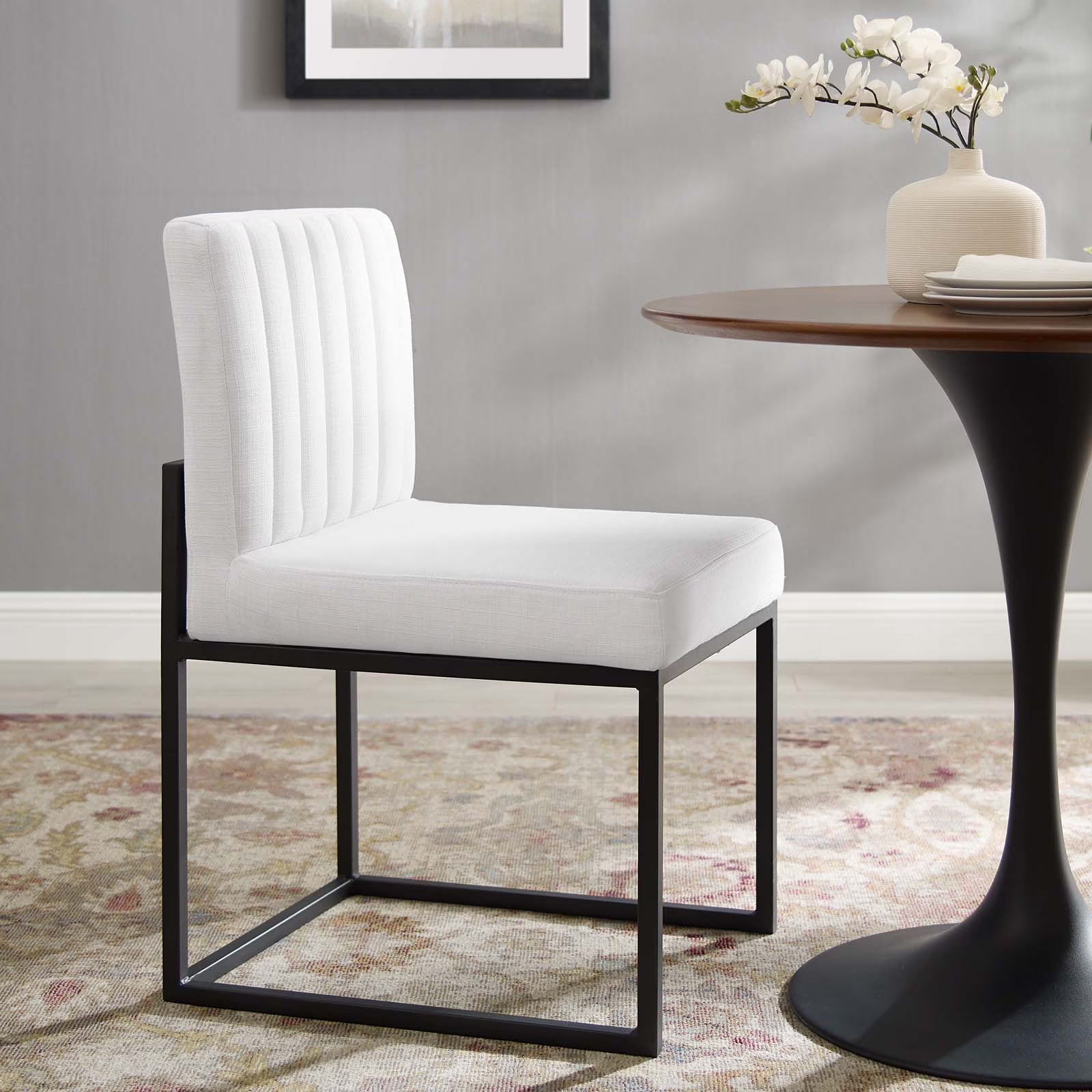 Black Fabric Dining Chair T402