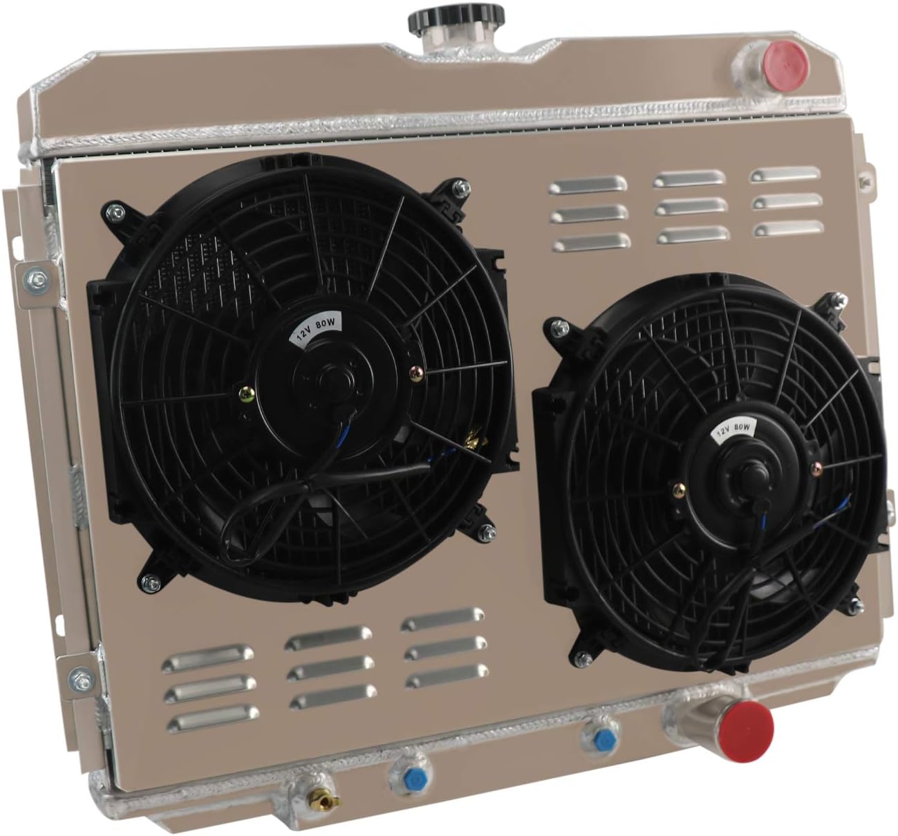 3 Row Aluminum Radiator with Shroud and Fan Y3779