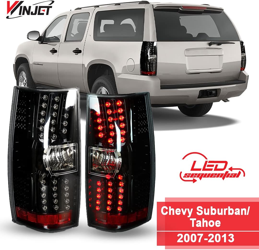 Chrome Housing Red Lens LED Tail Light G8143