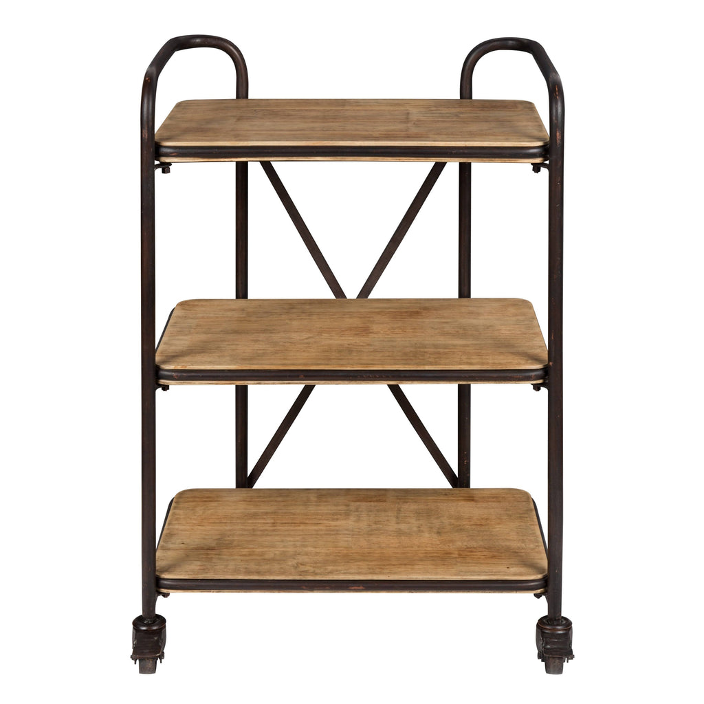 3 Tiered Rolling Bar Cart O936