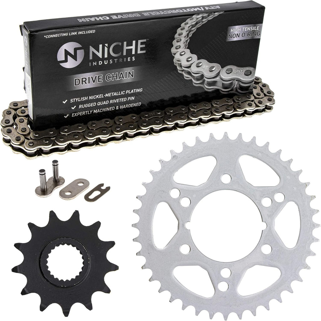 Drive Sprocket Chain Combo, 13 Tooth Front 40 Tooth Rear 520NZ Standard 88 Links Pack of 2 M127615