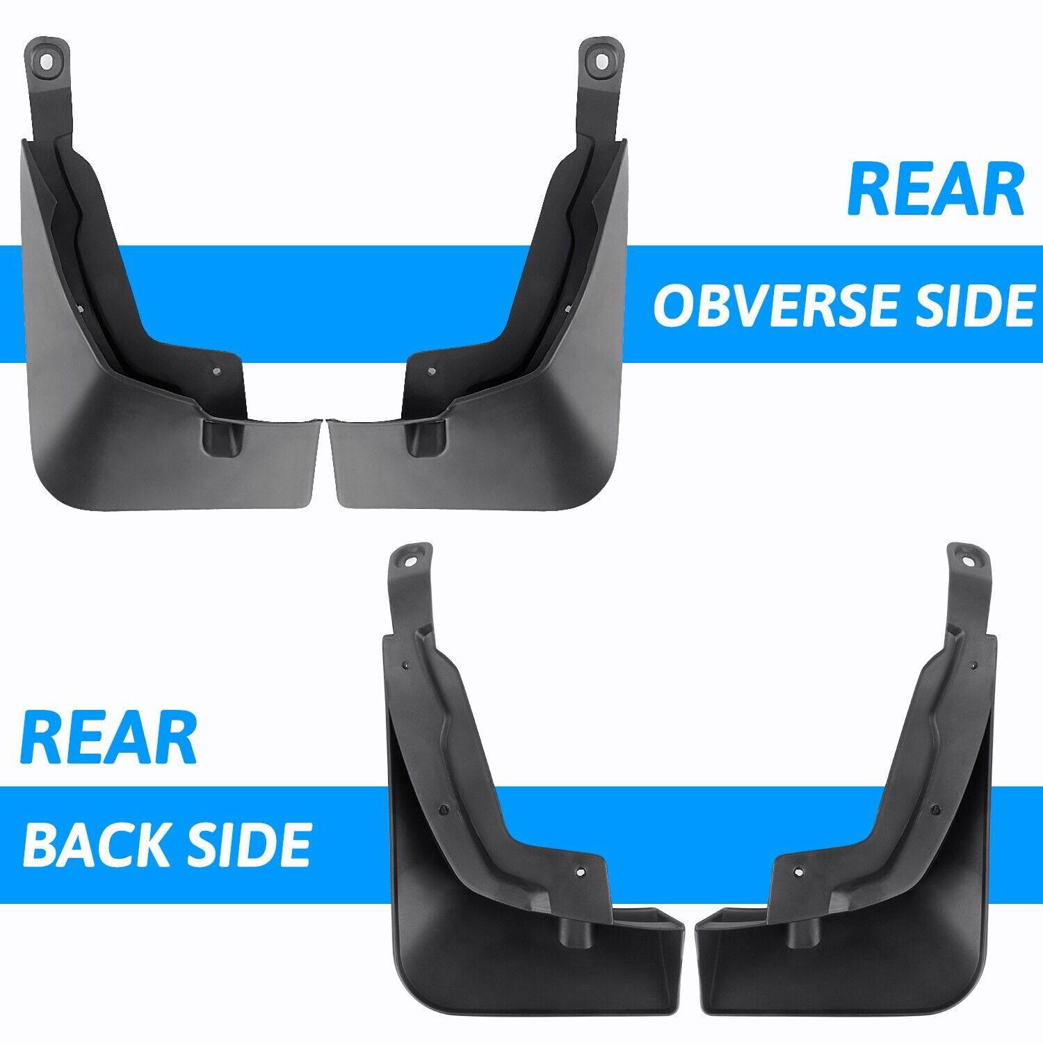 4PCS Mud Flaps Splash Guards Front & Rear Fender M146665
