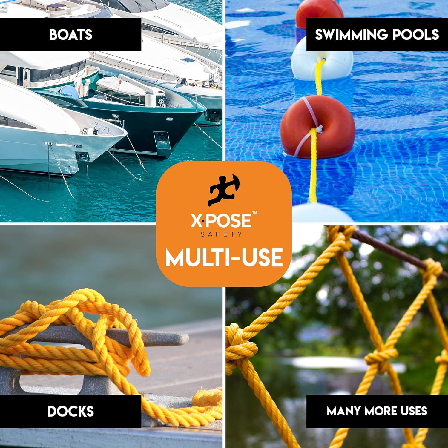 Yellow Floating Polypropylene Rope Z794273