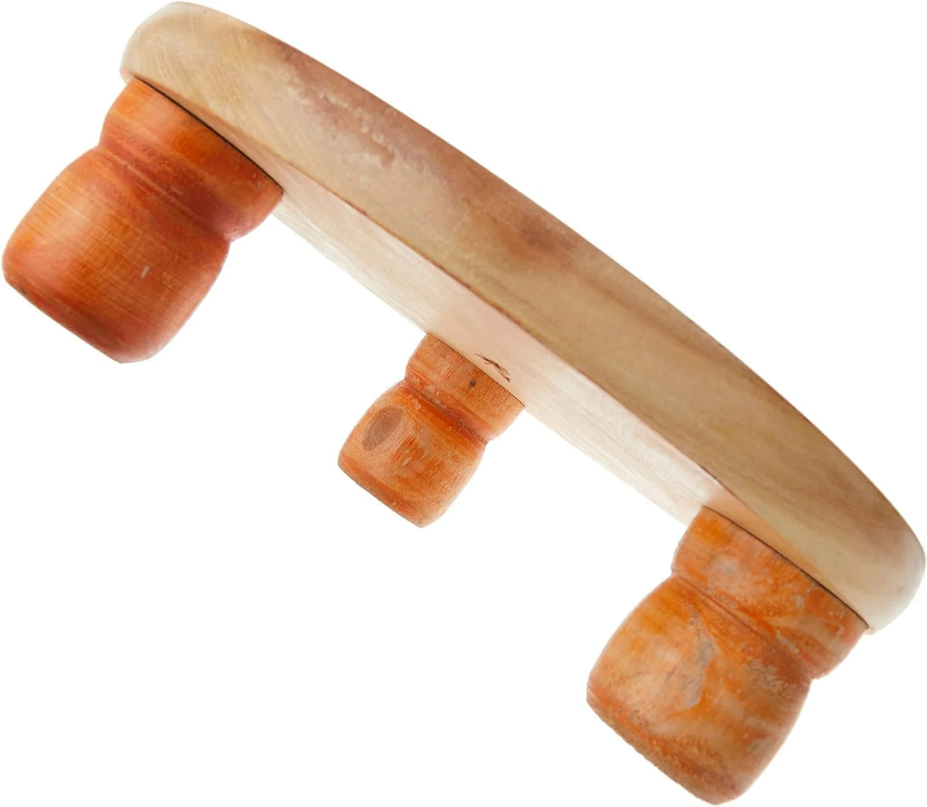Manual Wooden Roti Chapati Tortilla Presser Maker With Rolling Pin, 10-Inch A255683