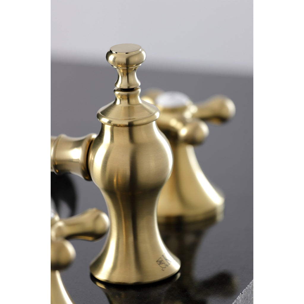 Vintage 8 in. Widespread Bathroom Faucet Brushed Brass J468