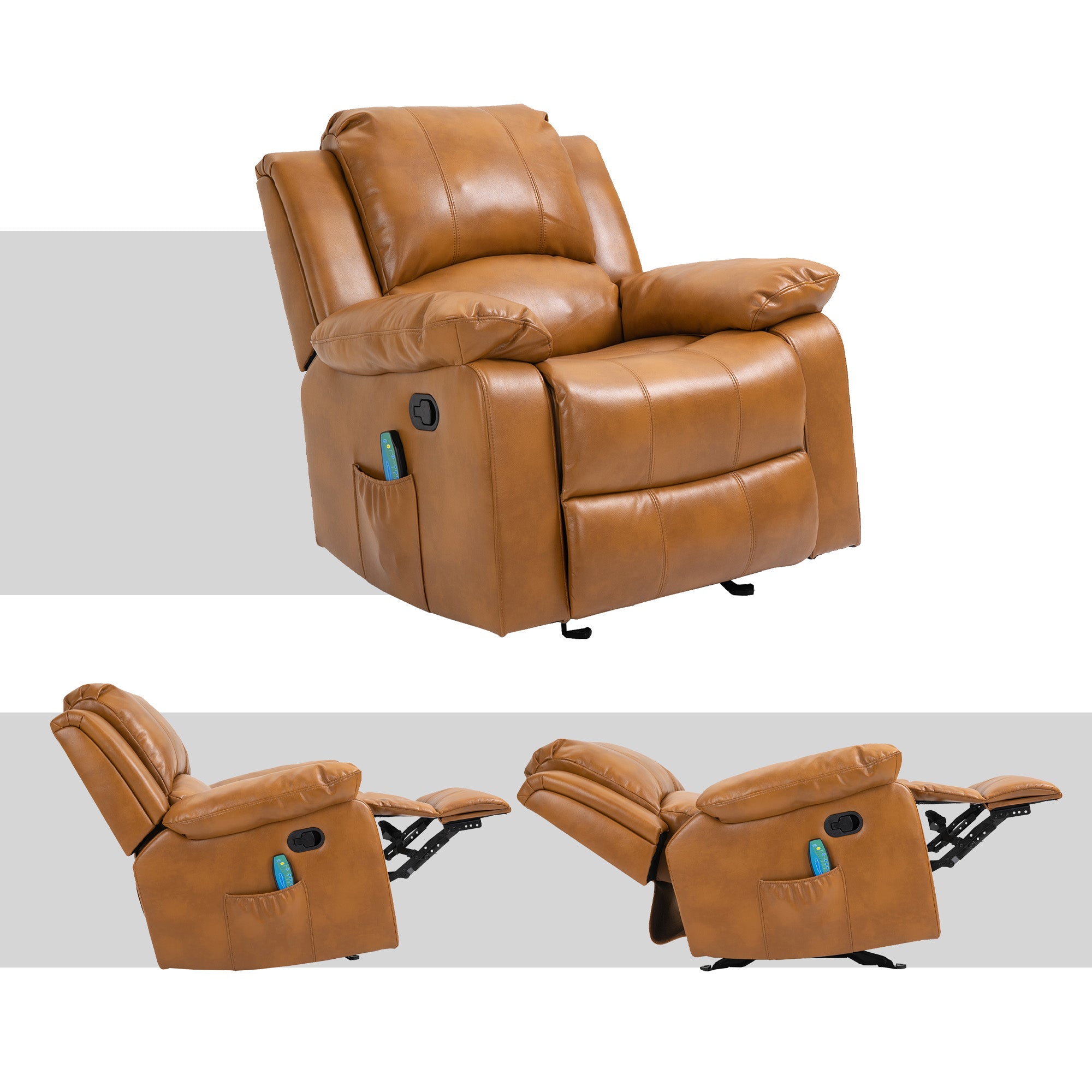 Faux Leather Power Lift Recliner Chair with Remote Control Y82161