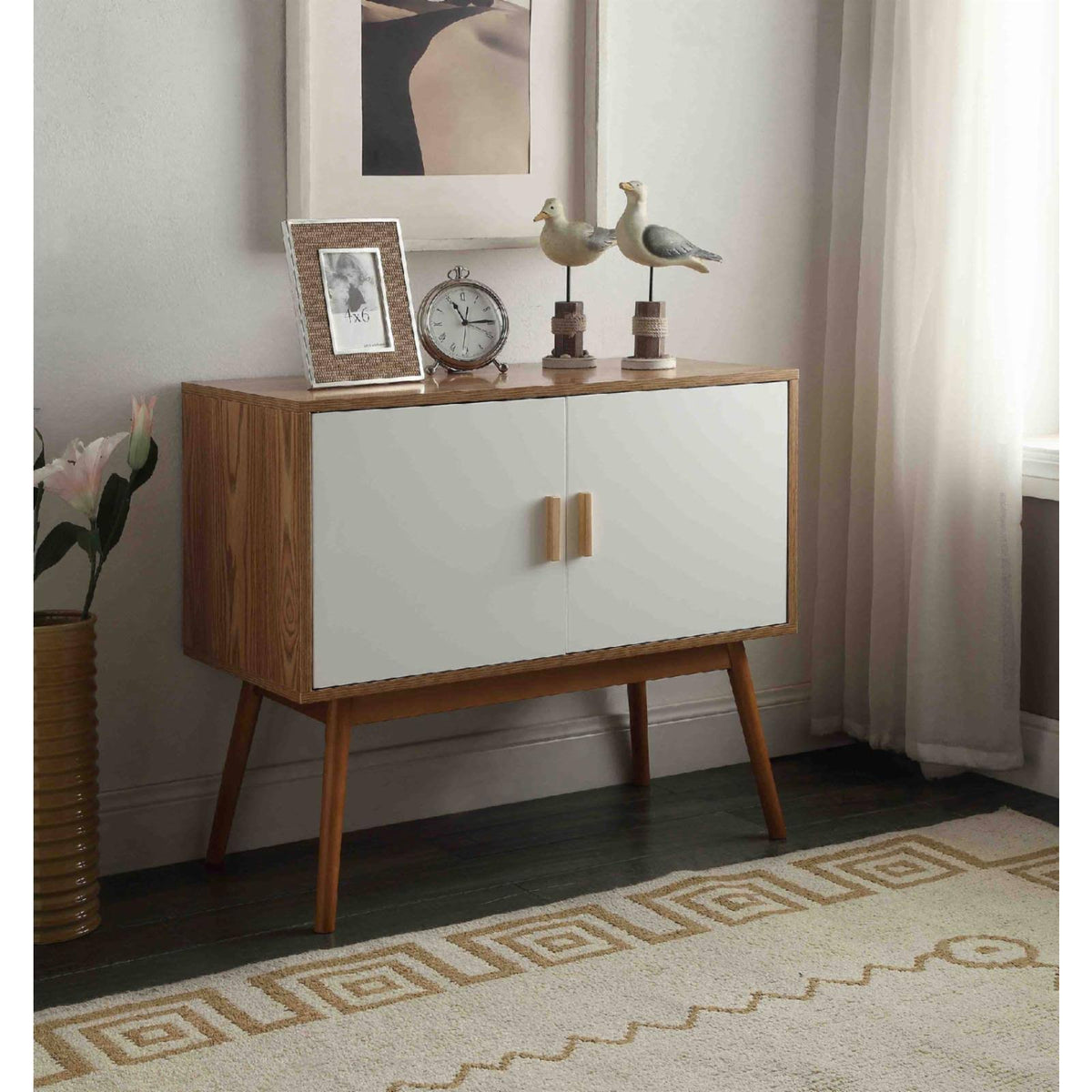 Brown Storage Console E127176