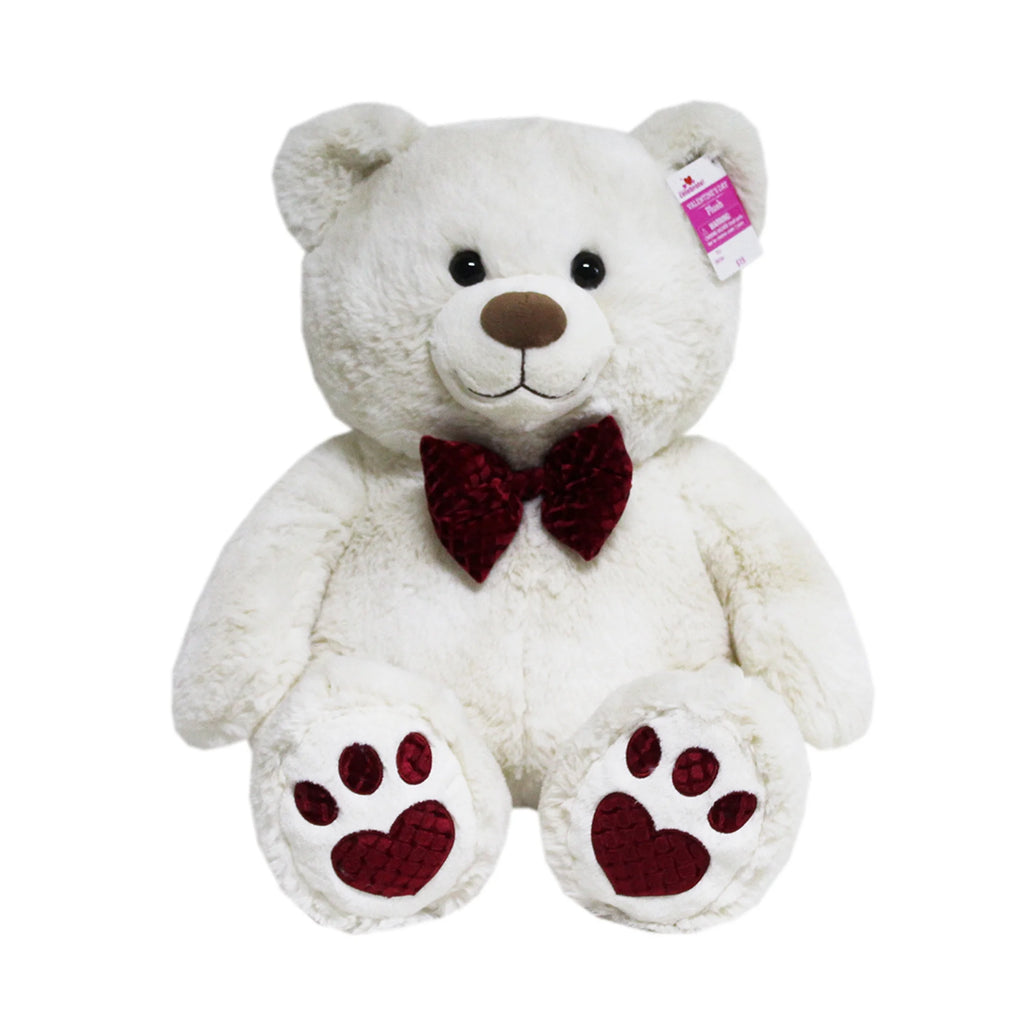 Velvet Cream Bear Plush Toy B7959
