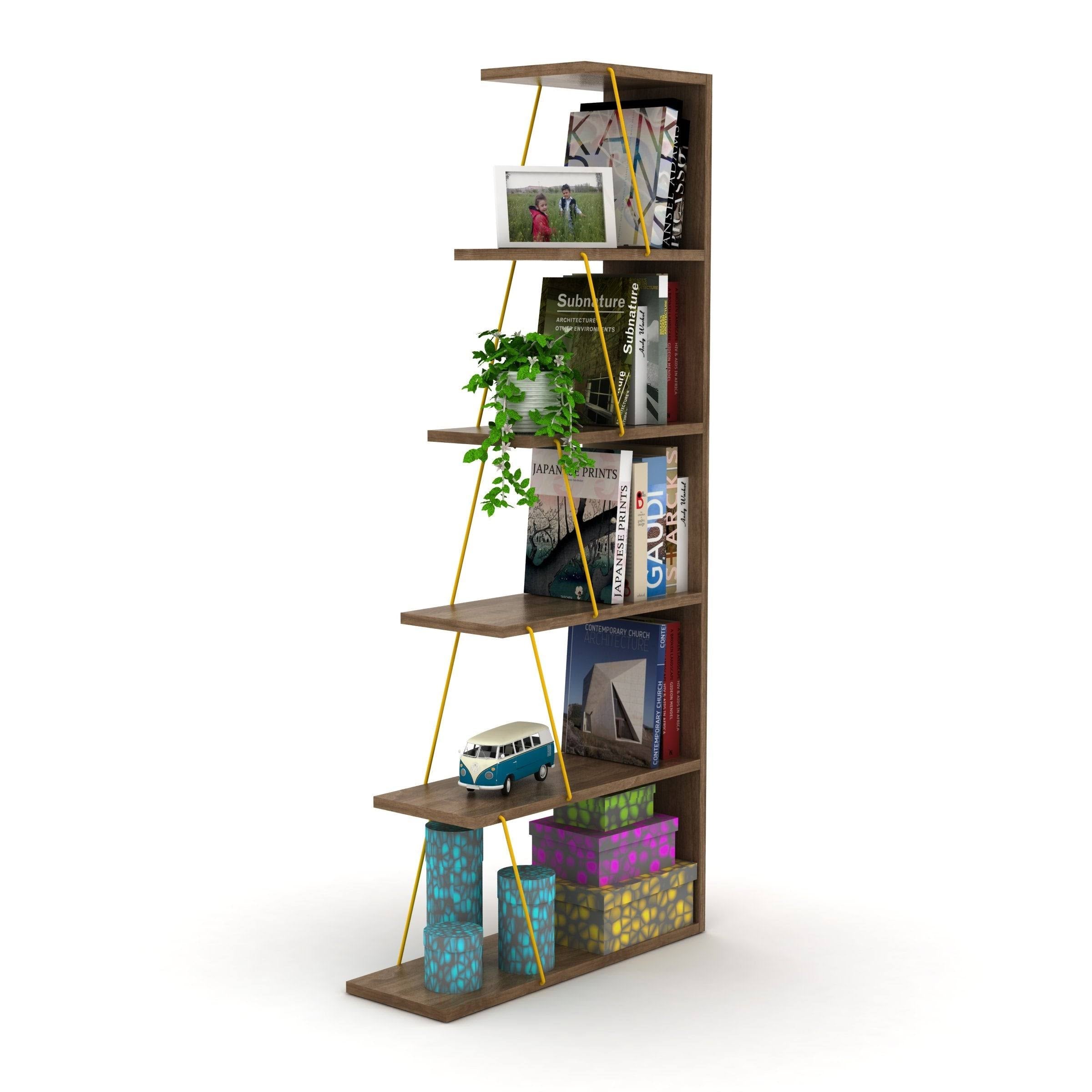 White-Pink Bookcase N151