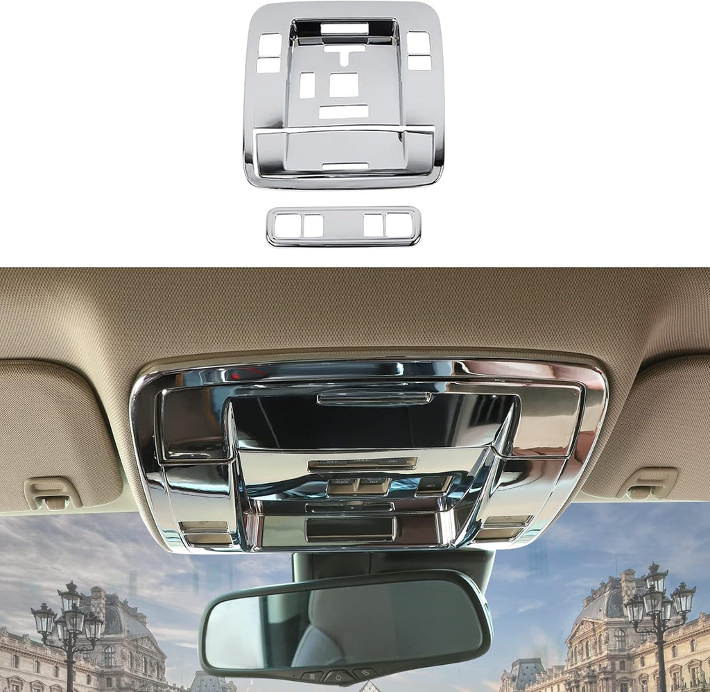 Red ABS Roof Reading Light Switch Panel Trim Cover 3 PCS S471517