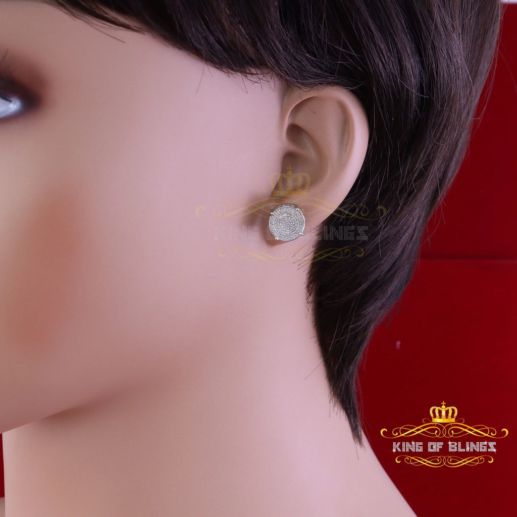925 Sterling Silver Diamond Stud Earrings Z731170