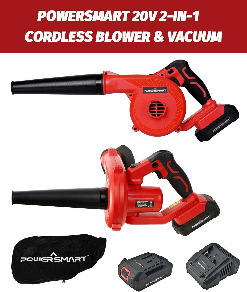 145 MPH Cordless Leaf Blower Battery & Charger Included Pack of 2 R825