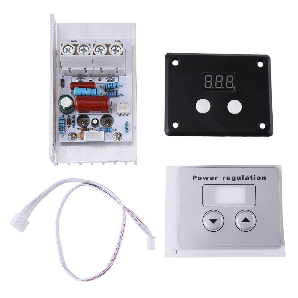 10000W SCR Digital Voltage Regulator AC 220V 80A Pack of 2 E18749