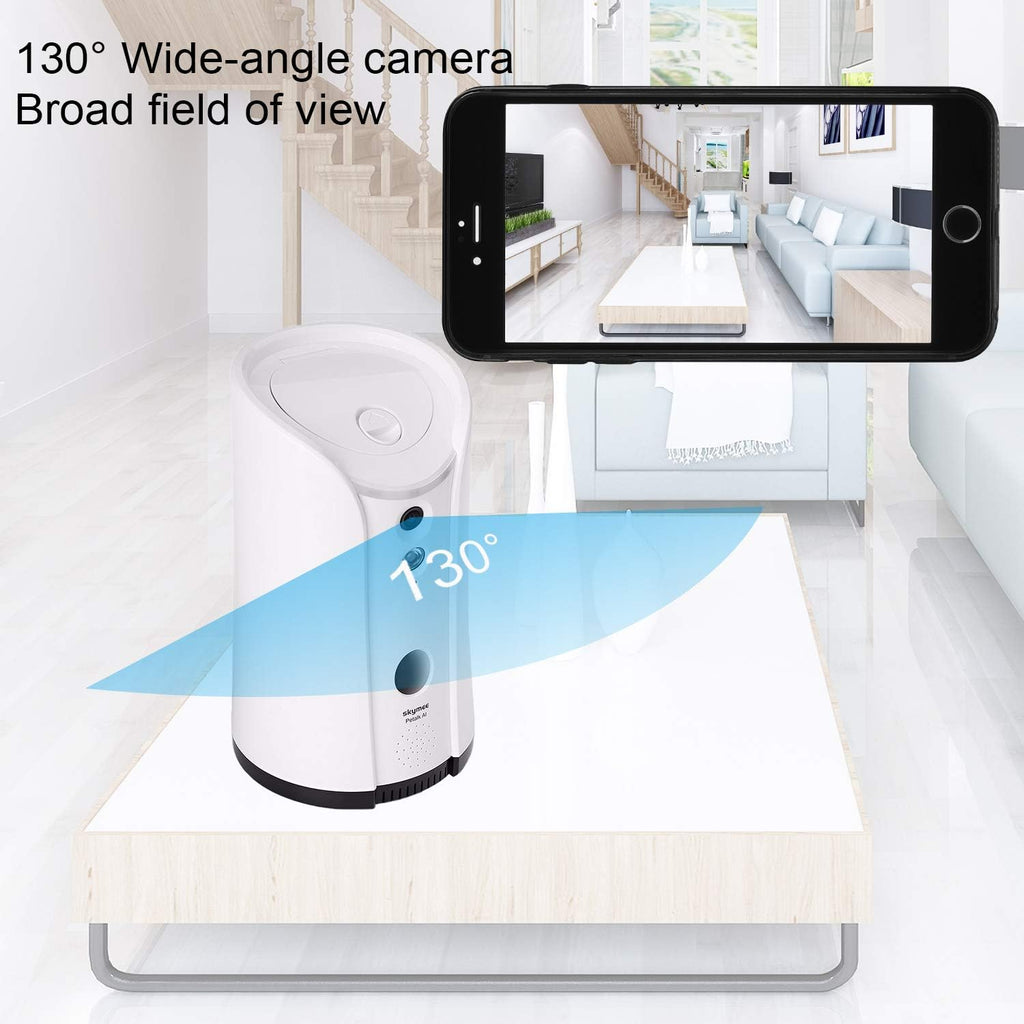 White Full HD Pet Camera with Two-Way Audio and Night Vision V8994