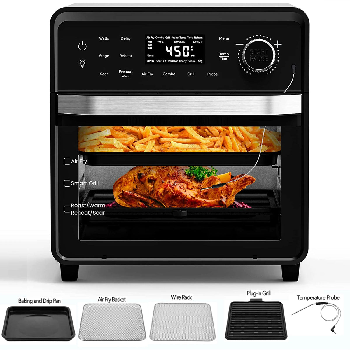 Stainless Steel Non-stick Convection Toaster Oven A60135