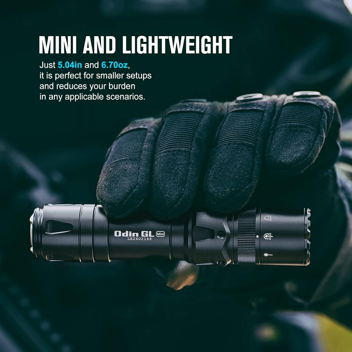 1000 Lumens Rechargeable Tactical Flashlight with Green Beam and White LED Combo L815