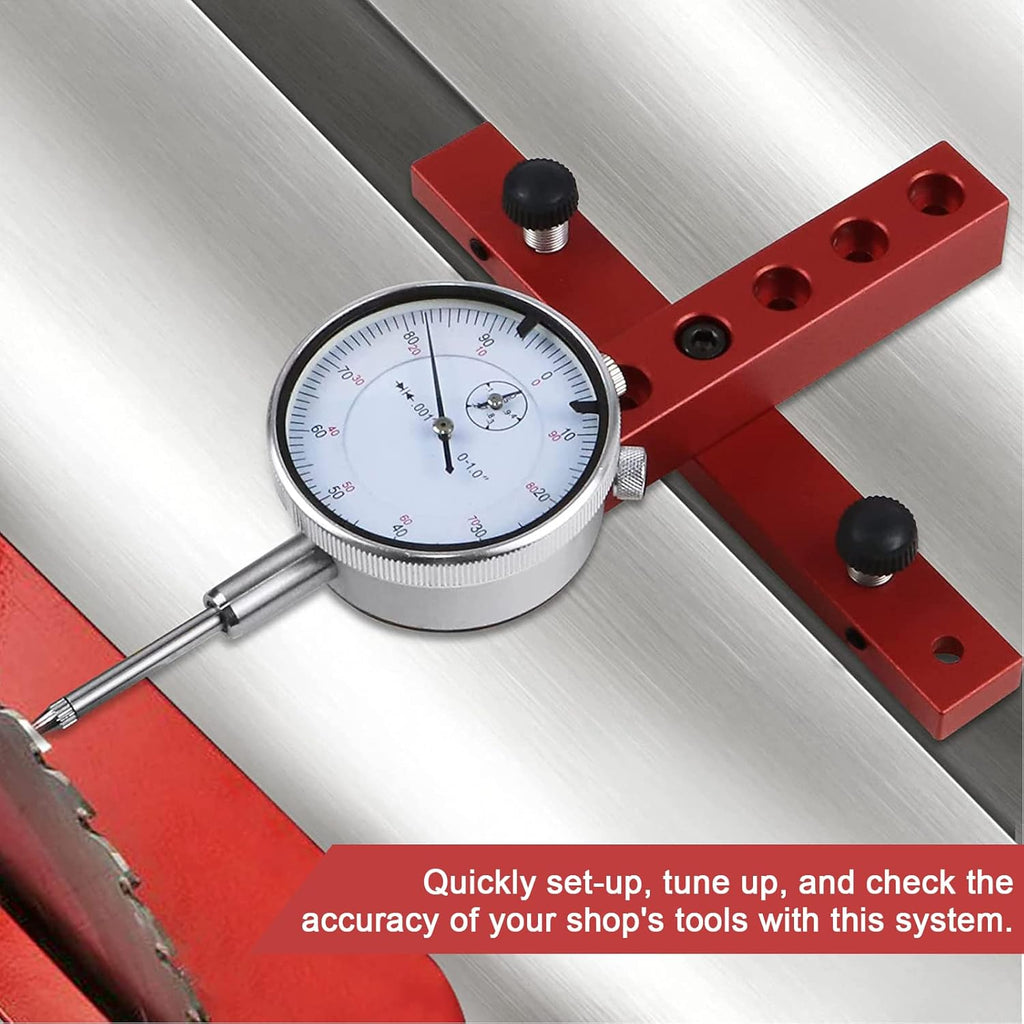 Adjustable Table Saw Dial Indicator Gauge Pack of 2 Z602126