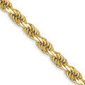 10 Karat Yellow Gold Diamond-cut Rope Chain O42145