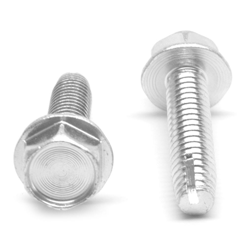 8-32 x 3/8 Coarse Thread Thread Cutting Screw Hex Washer Head Low Carbon Steel Zinc Plated Pk 10000 P8524