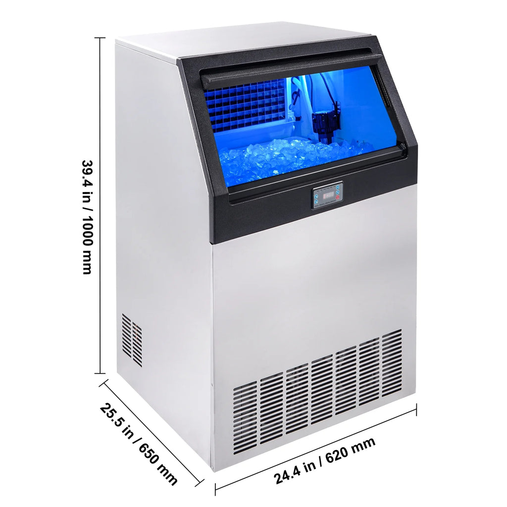 265lbs/24H Freestanding Ice Maker Cabinet Machine O129636