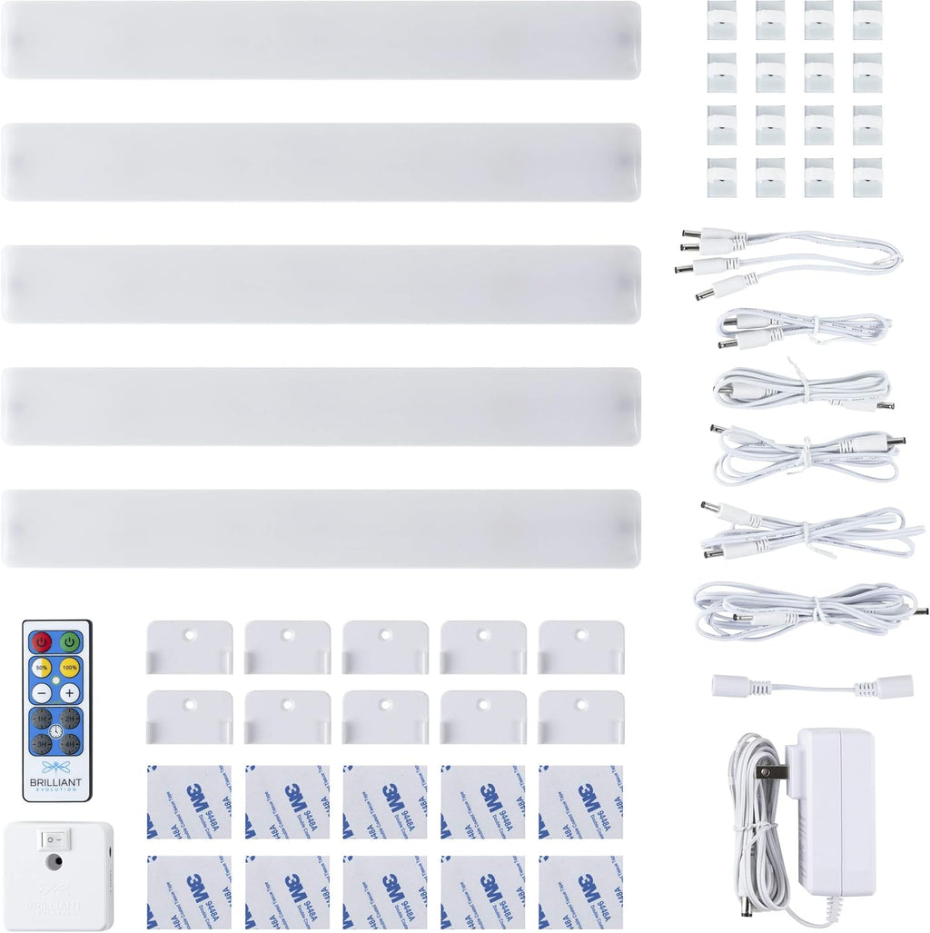 Wired LED Under Cabinet Light Kit with Remote Control 3 Bars T19296
