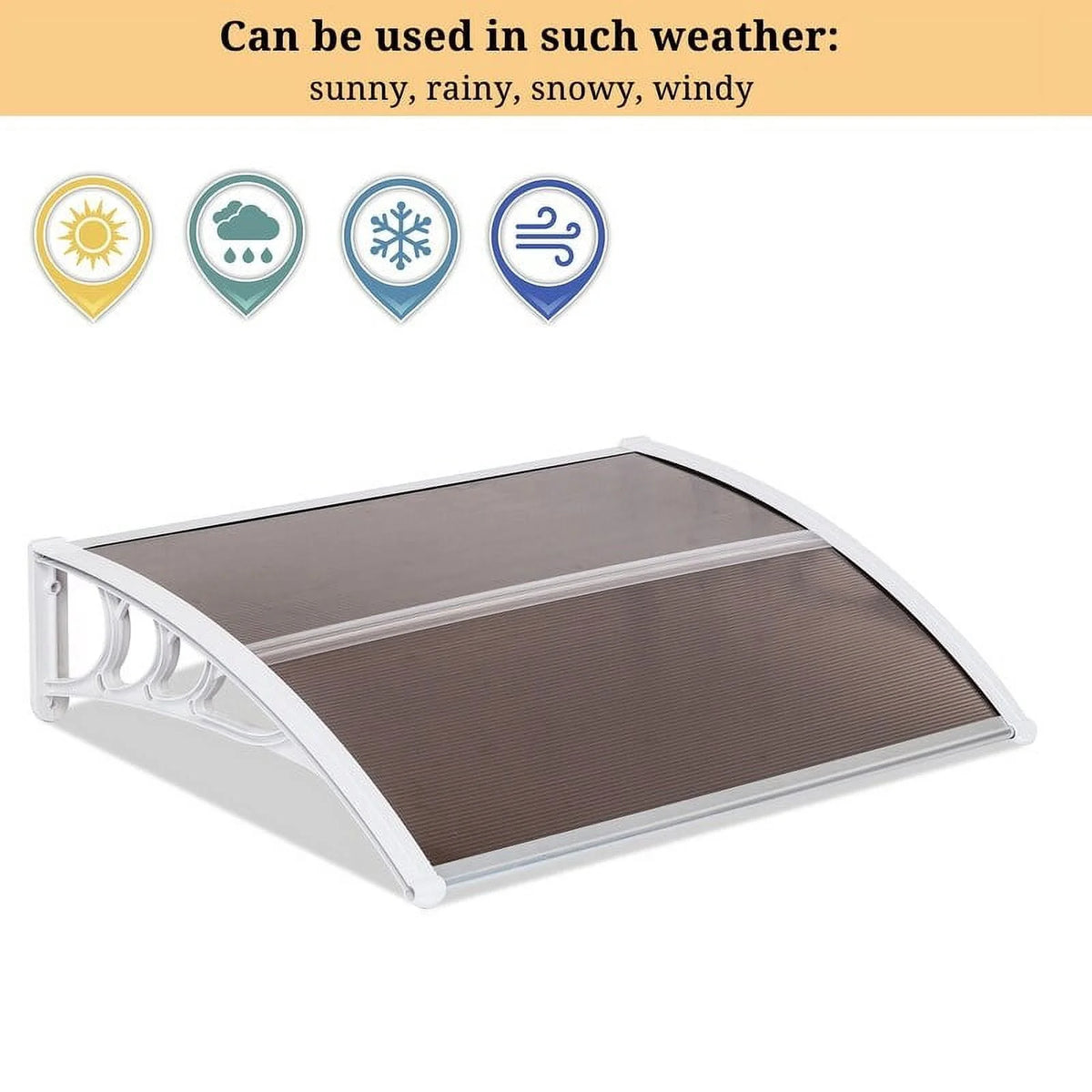 Transparent-Board Rain Awning F25432