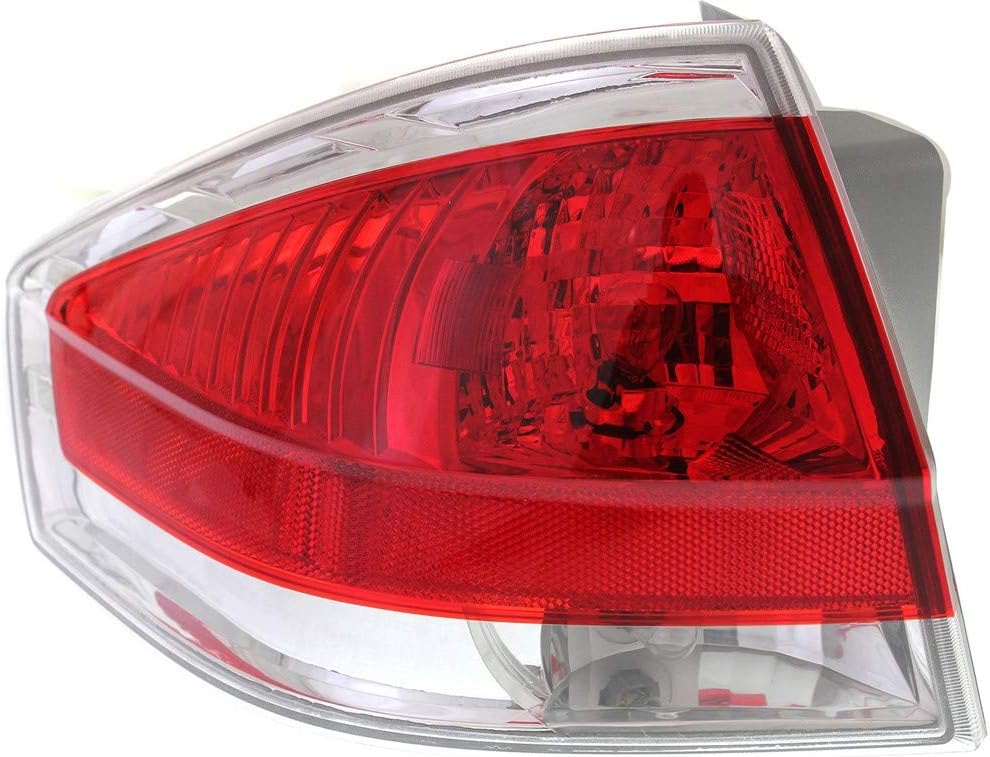Tail Light Assembly Compatible with 2009-2011 Ford Focus Sedan Chrome Insert Driver Side Pack of 2 A46341