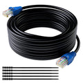 Cat6 Outdoor Ethernet Cable 300 ft Waterproof LLDPE Jacket Direct Burial POE Camera F4793