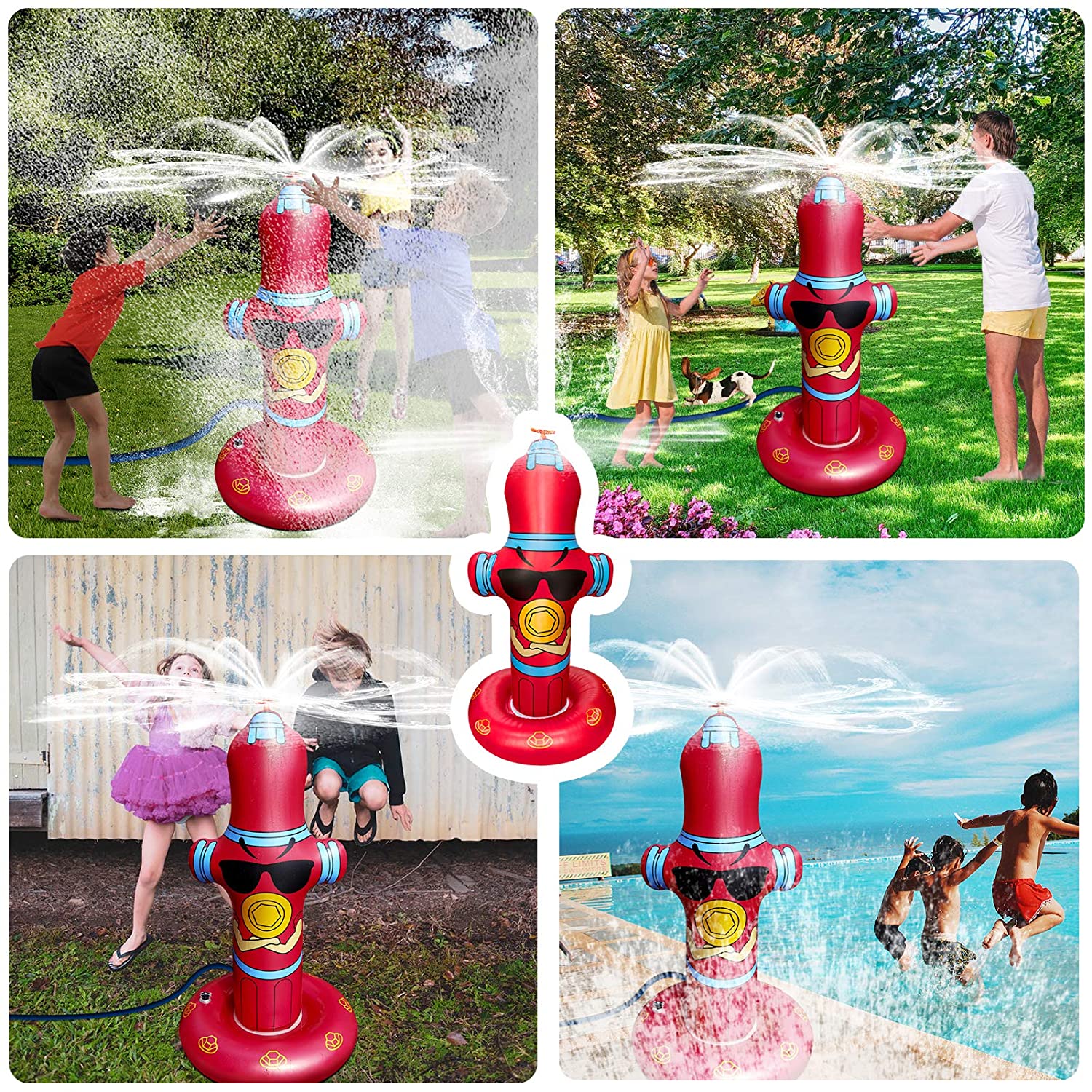 50" Inflatable Sprinkler with Eco-Friendly PVC Material J520