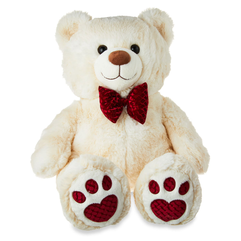 Velvet Cream Bear Plush Toy B7959