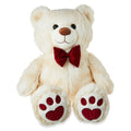 Velvet Cream Bear Plush Toy B7959