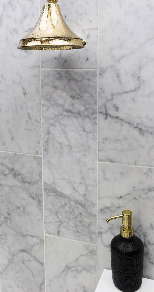 Carrara 6x18 Honed Marble Tile D8804