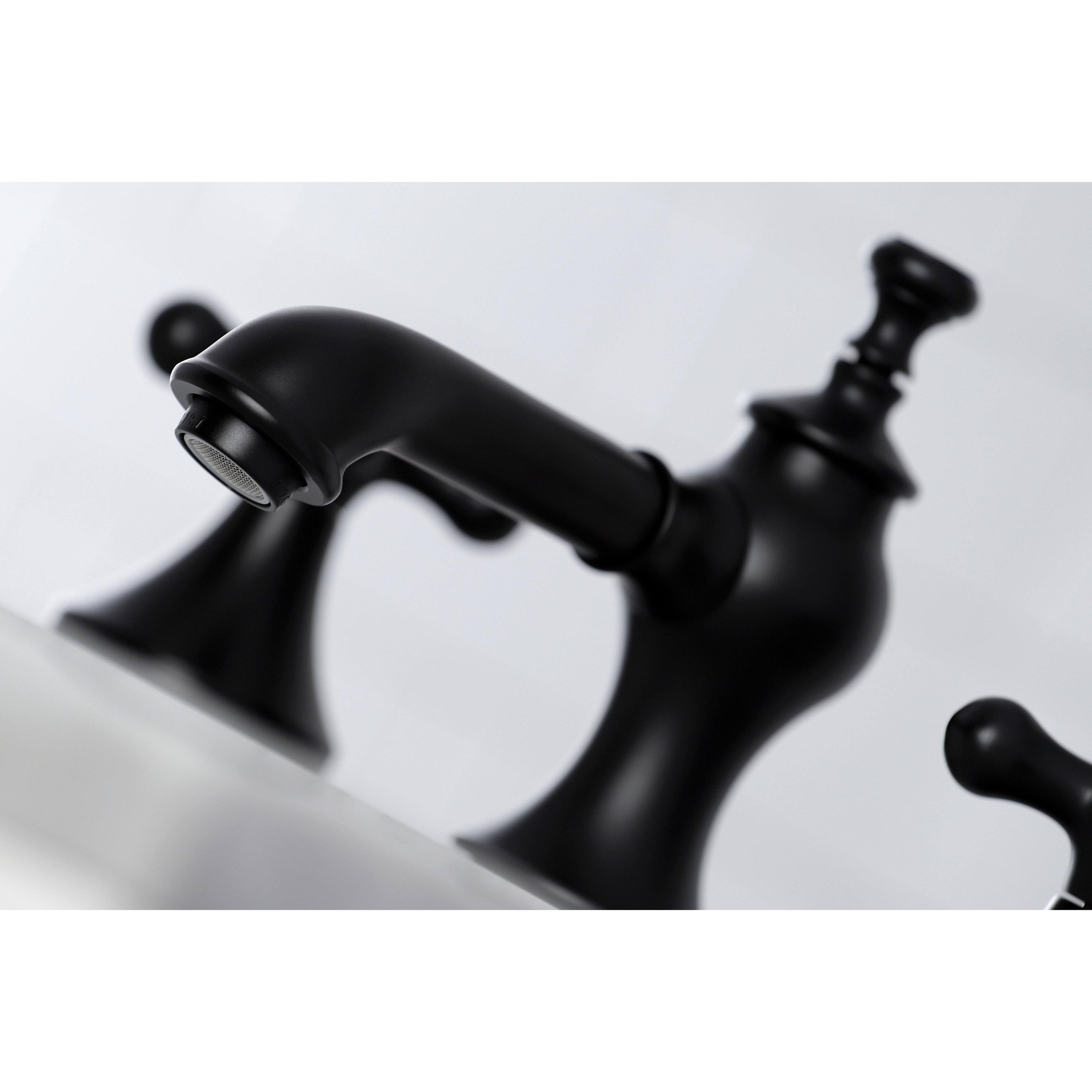 Vintage 8 in. Widespread Bathroom Faucet Brushed Brass J468