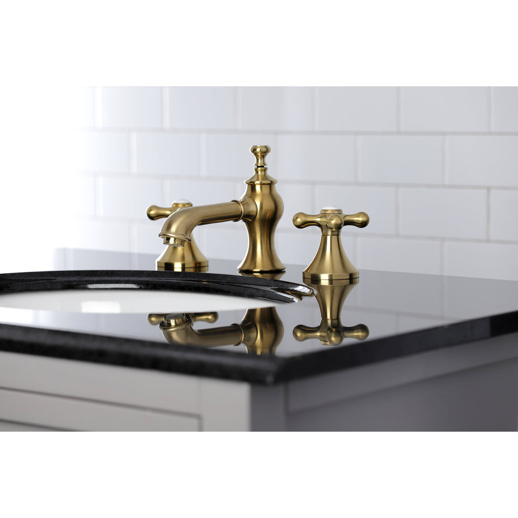 Vintage 8 in. Widespread Bathroom Faucet Brushed Brass J468