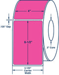 Fluorescent Pink Thermal Transfer Labels D455664