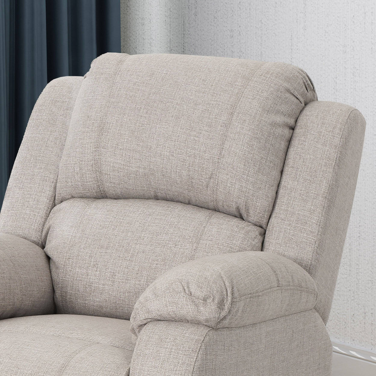 Gray Fabric Gliding Recliner Chair R87916