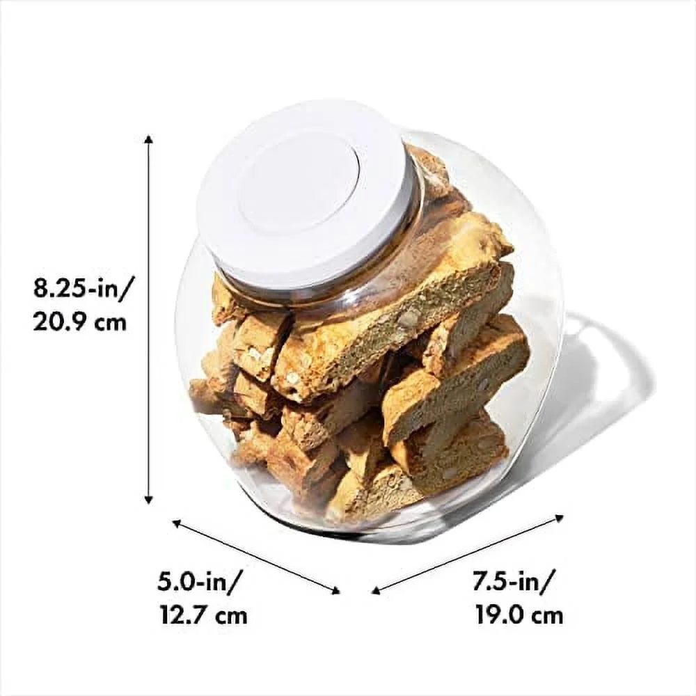 White 3.0 Qt Airtight Cookie Jar R540