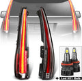 LED Tail Lights Rear Lamp Assembly with Red Turn Light (Red Clear) E84206