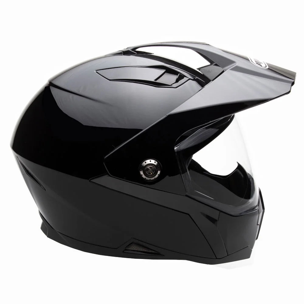 Gloss Black Full-Face Motorcycle Helmet D426146