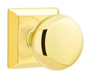 Unlacquered Brass Dummy Pair Knob with Rosette B61153