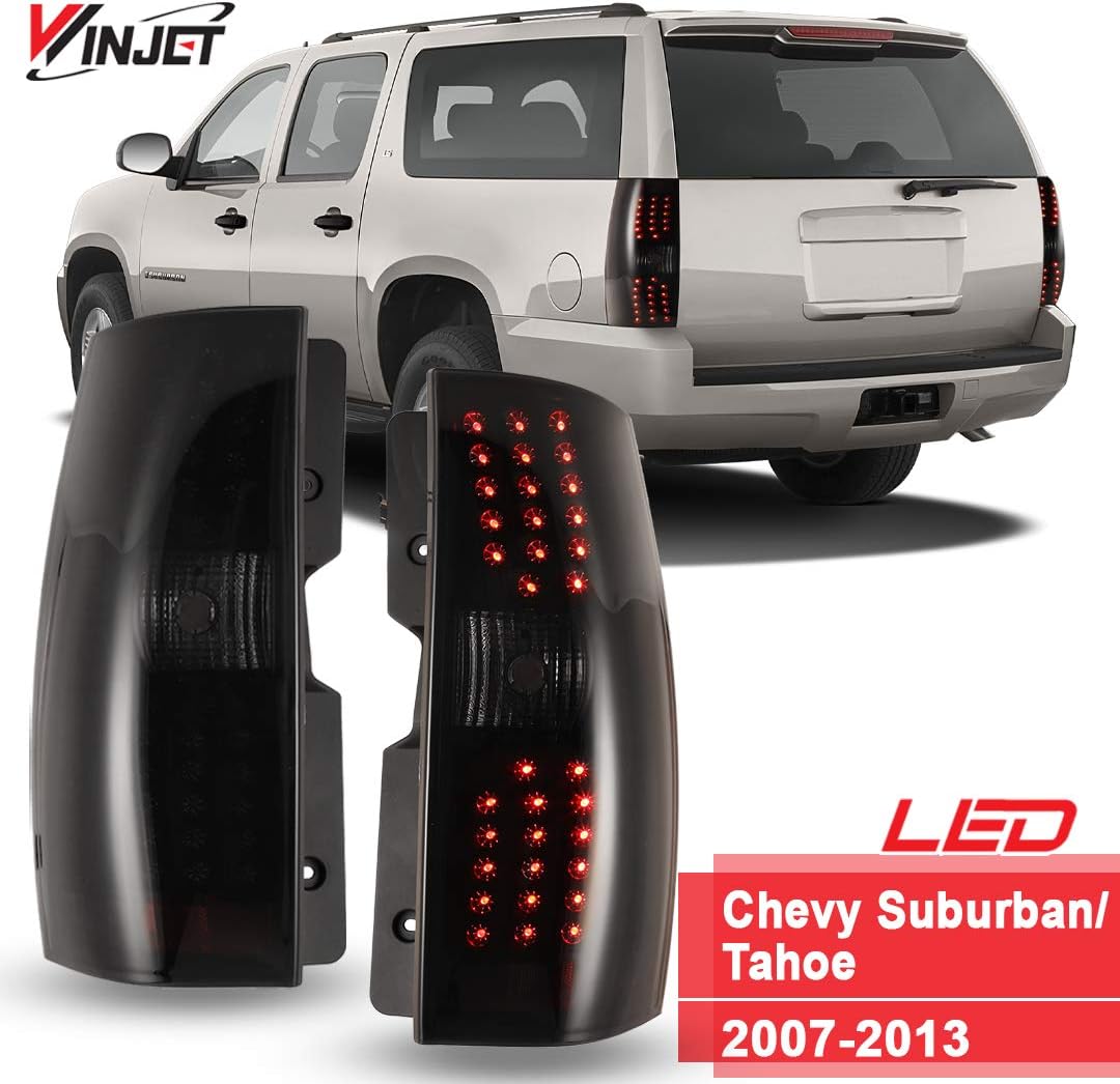 Chrome Housing Red Lens LED Tail Light G8143